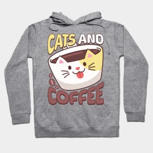 Cats And Coffee! Cute Caffeine Cat Hoodie